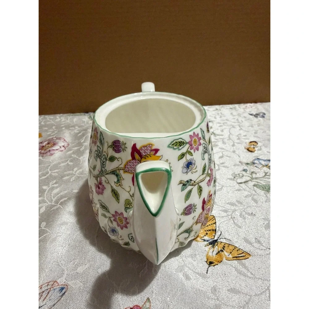 Minton Haddon Hall Teapot Bone China Floral Made in England John Wadsworth B1451